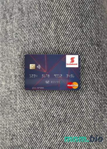 Saint Vincent and the Grenadines bank of Nova Scotia wygląd zdjęcia mastercard skan PSD + zdjęcie
